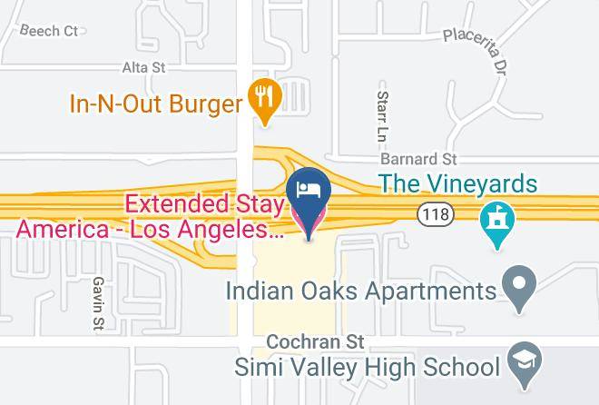 Ventura - Extended Stay America Los Angeles Simi Valley Maps
