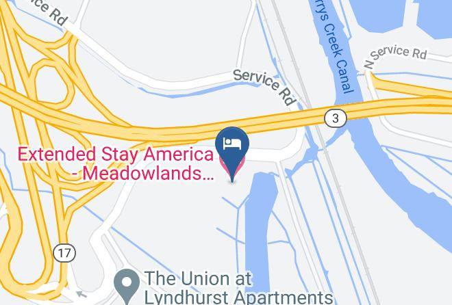 Bergen - Extended Stay America Meadowlands Rutherford Maps