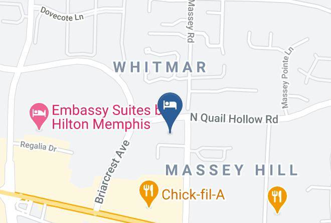 Extended Stay America Memphis Quail Hollow Map
