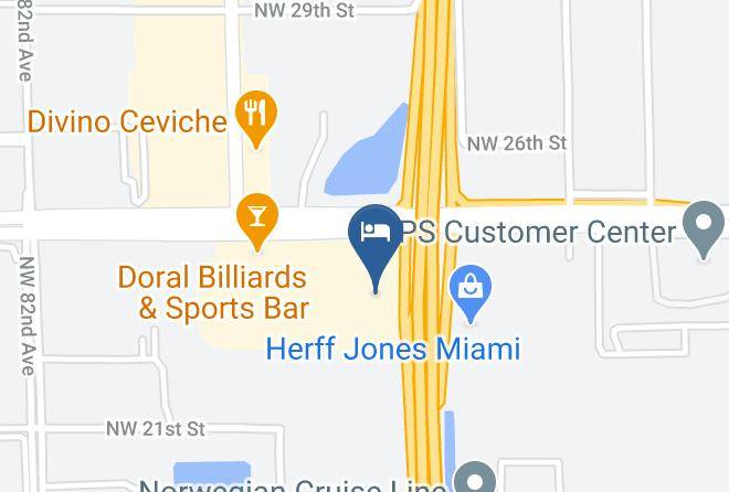 Miami Dade - Extended Stay America Miami Airport Doral 25th Street Maps