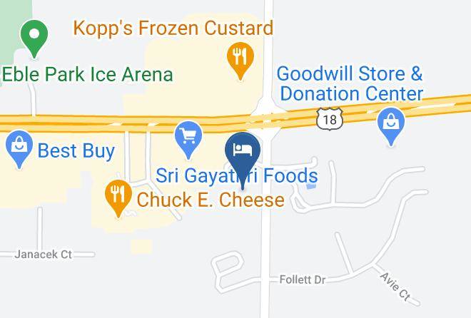 Waukesha - Extended Stay America Milwaukee Brookfield Maps
