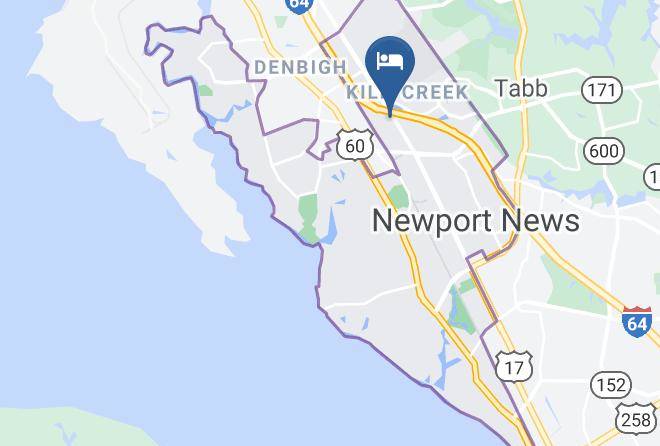 Extended Stay America Newport News I 64 Jefferson Avenue Map