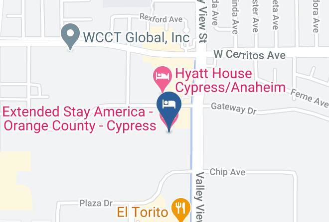 Extended Stay America Orange County Cypress Map
