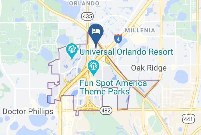 Orange - Extended Stay America Orlando Theme Parks Major Blvd Maps