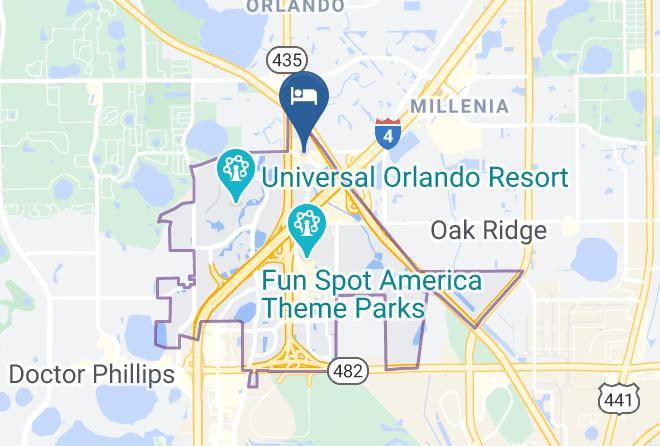 Orange - Extended Stay America Orlando Theme Parks Vineland Rd Maps