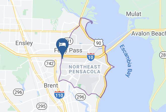 Escambia - Extended Stay America Pensacola University Mall Maps