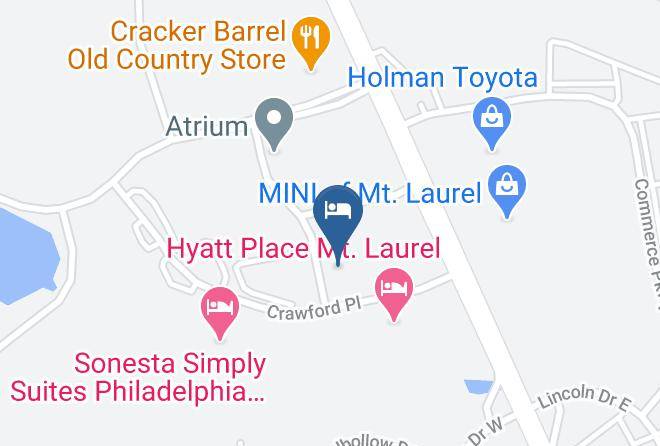 Burlington - Extended Stay America Philadelphia Mt Laurel Crawford Place Maps