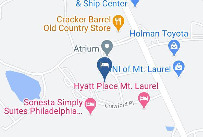 Burlington - Extended Stay America Philadelphia Mt Laurel Pacilli Place Maps