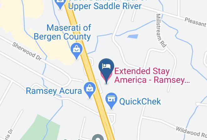 Bergen - Extended Stay America Ramsey Upper Saddle River Maps
