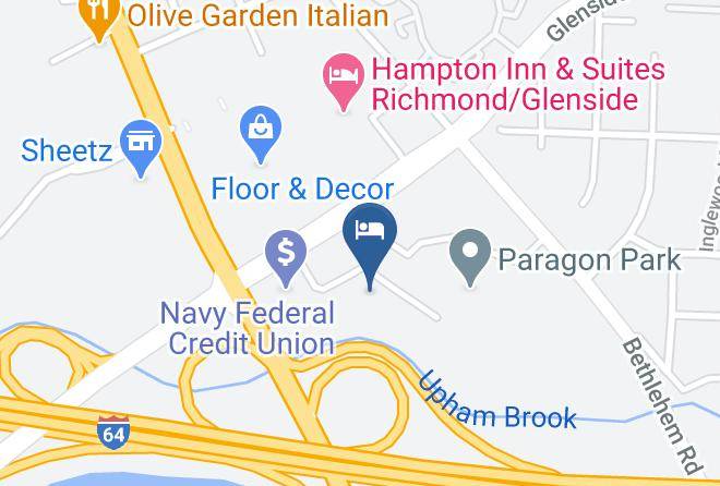 Henrico - Extended Stay America Richmond W Broad Street Glenside South Maps