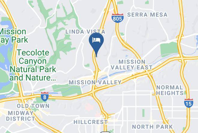 San Diego - Extended Stay America San Diego Fashion Valley Maps
