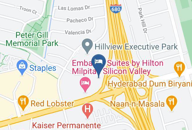 Santa Clara - Extended Stay America San Jose Milpitas McCarthy Ranch Maps