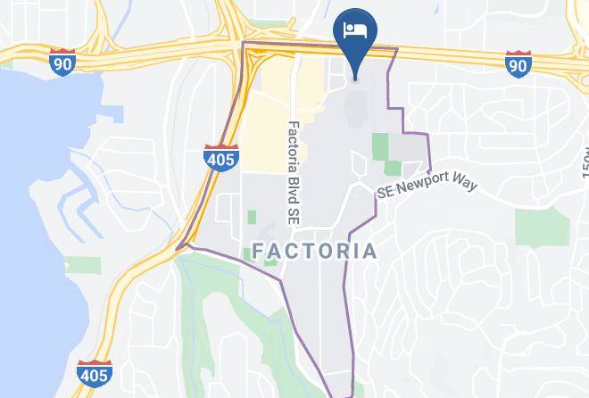 Extended Stay America Seattle Bellevue Factoria Map