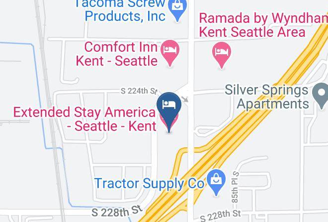 King - Extended Stay America Seattle Kent Maps