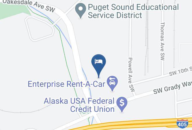 King - Extended Stay America Seattle Renton Maps