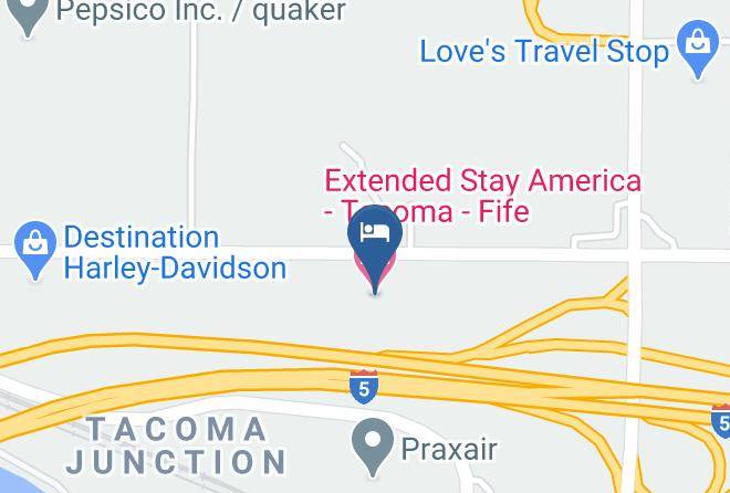 Extended Stay America Tacoma Fife Harita - Washington - Pierce
