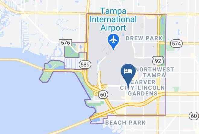 Hillsborough - Extended Stay America Tampa Airport N Westshore Blvd Maps