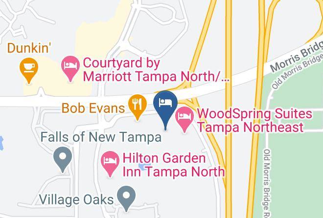 Hillsborough - Extended Stay America Tampa North Usf Attractions Maps