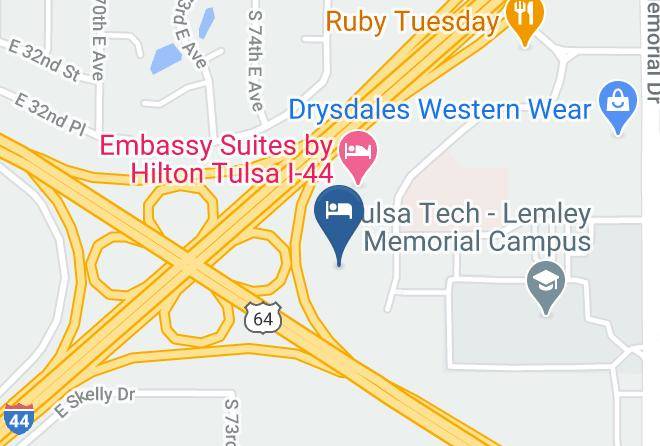Tulsa - Extended Stay America Tulsa Central Maps