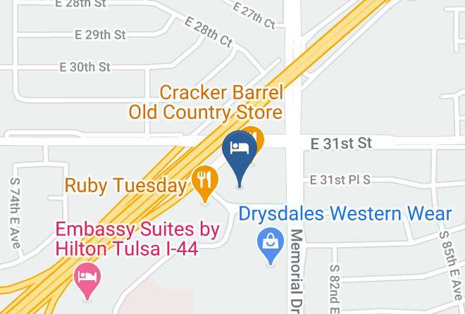 Tulsa - Extended Stay America Tulsa Midtown Maps