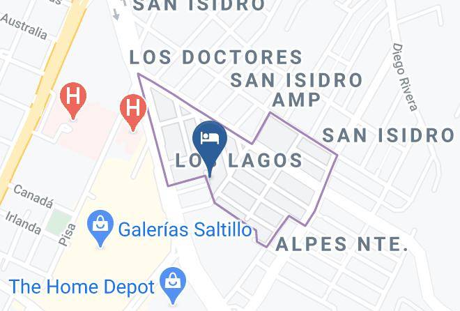 Saltillo - Extended Suites Saltillo Galerias Maps