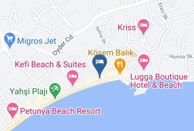 Bodrum - Eylul Resort Yahsi Yali Bodrum Maps