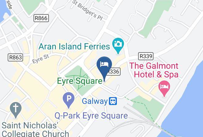 Galway - Eyre Square Hotel Maps
