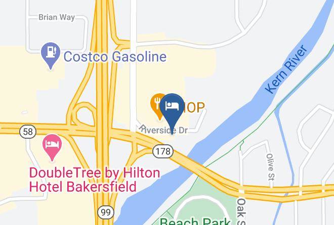 Ez8 Motel Bakersfield Map