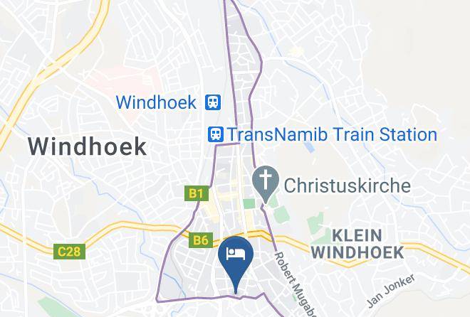Windhoek - Faanbergh Accommodation Maps