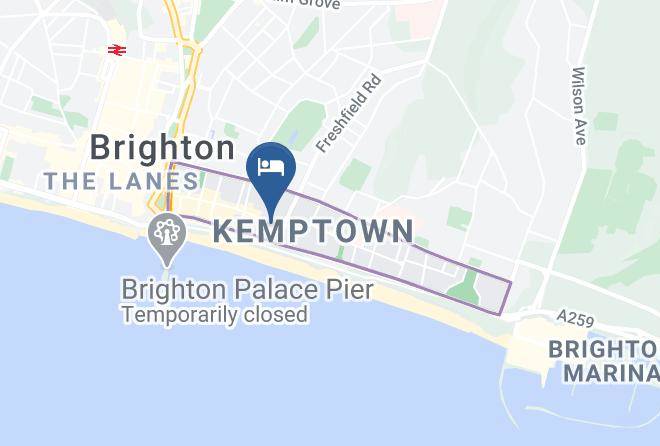 Brighton And Hove - Innit Hotel Marina House Maps