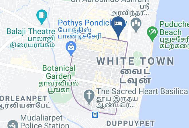 White Town - Fabexpress Santhi Inn Maps
