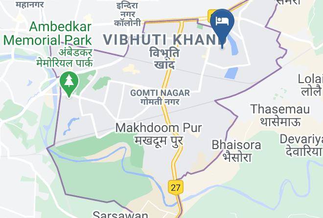 Lucknow - Fabexpress Travellers Inn 100 Safe Place To Stay Maps