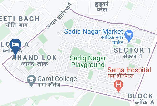 New Delhi - Fabhotel Africa Avenue South Ext Maps