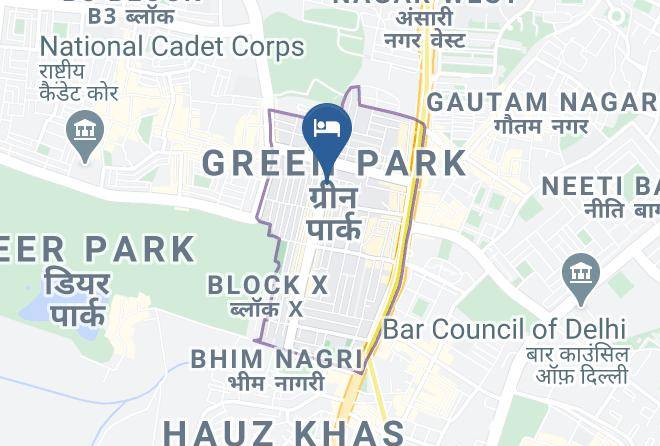 New Delhi - Fabhotel Exotica Greenpark Maps
