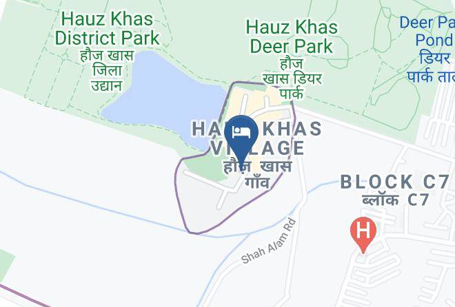 New Delhi - Fabhotel Blueberry Hauz Khas Maps