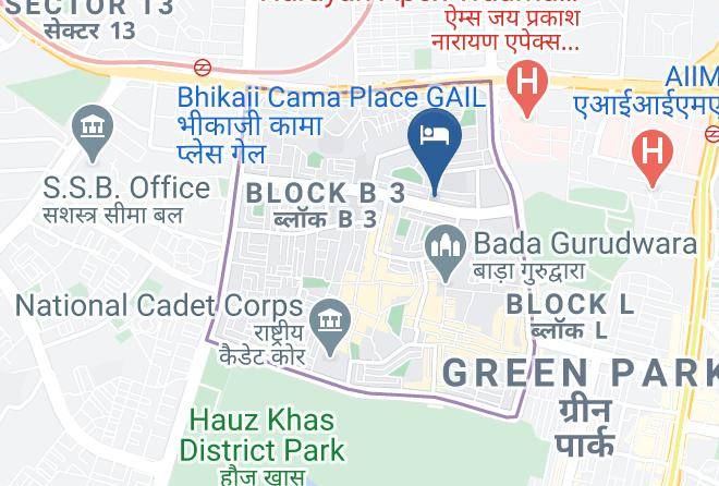 New Delhi - Hotel Mint Safdarjung Maps