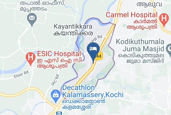 Alwaye - Fabhotel Ghala Residency Inn Maps
