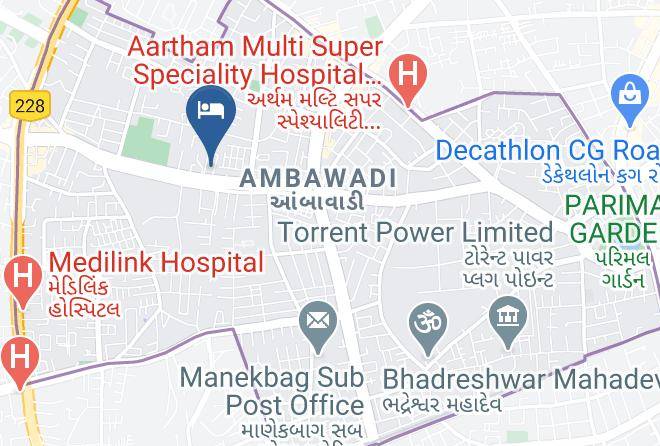 Ahmadabad - Fabhotel Maan Residency Maps