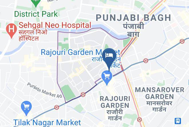New Delhi - Fabhotel Rajouri Garden Metro Station Maps