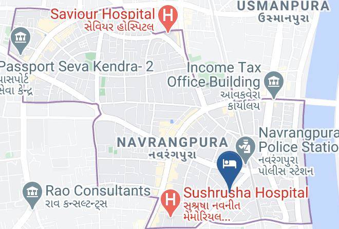 Ahmadabad - Fabhotel Rock Regency Maps