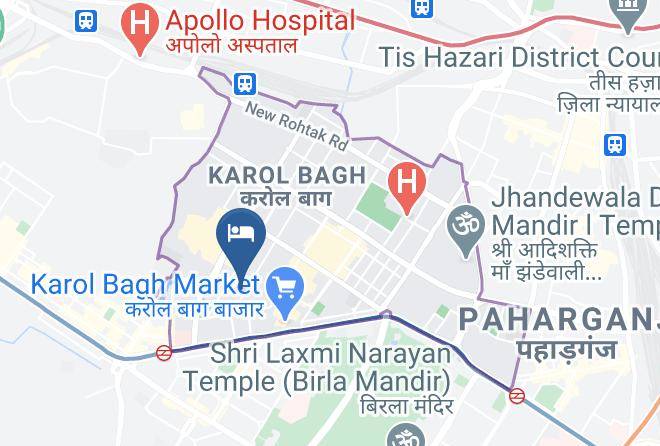 Karol Bagh - Hotel Suncourt Corporate Maps