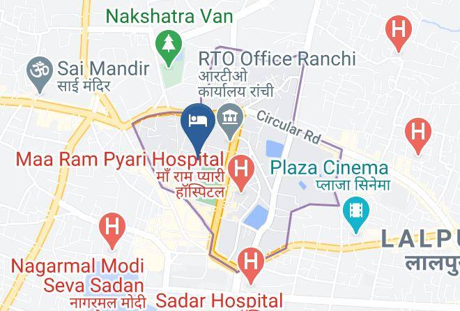 Ranchi - Fabhotel The Pinnacle Maps