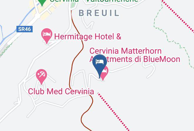 Aosta - Fagus Cervinia Vacanze In Vetta Maps