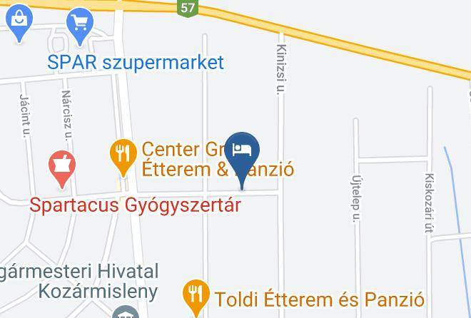 Kozarmisleny - Fagyongy Szallo Maps