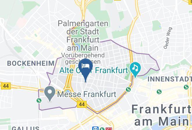 Frankfurt Am Main - Fair Hotel Villa Diana Westend Maps