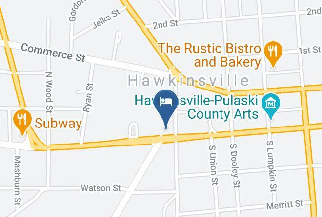 Pulaski - Fairbridge Inn & Suites Hawkinsville Maps