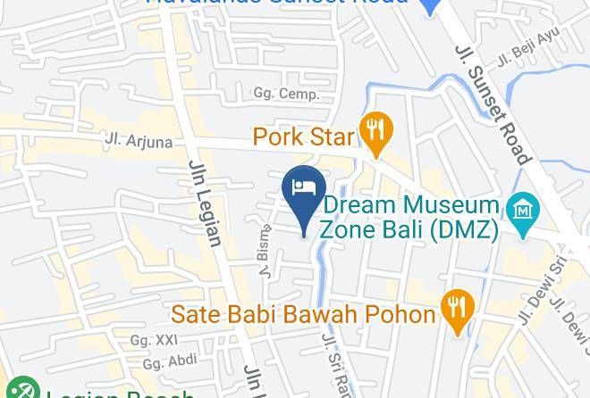 Badung Regency - Fairfield By Marriott Bali Legian Maps
