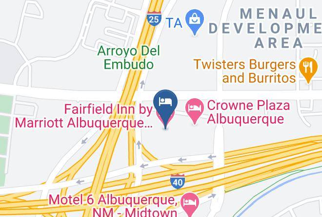 Fairfield Inn By Marriott Albuquerque University Area Map