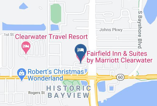 Pinellas - Fairfield Inn & Suites By Marriott Clearwater Maps