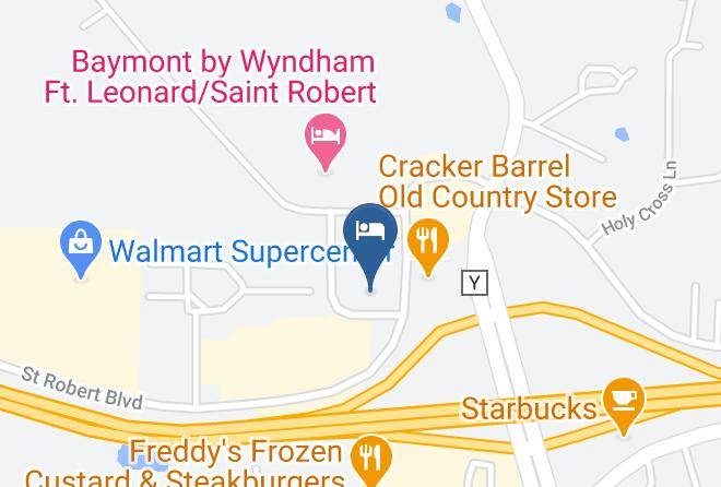 Fairfield Inn By Marriott Fort Leonard Wood St Robert Map